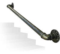 KjoiDWz Vintage Indoor Outdoor Bronze Metal Non-Slip Stair Railing, Non-Slip Grab Railing(50cm)