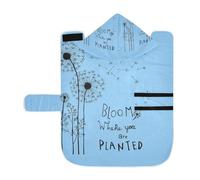 Kjovgcb Soft Pet Towel Coat for Dogs Cats, Absorbent Bathrobe Quick-Dry Bath Robe with Hood Adjustable Collar & Belly Strap, S Print Hand Drawn Dandelion Flowers Bloom Where You are Planted