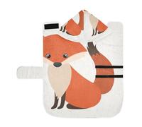 Kjovgcb Soft Pet Towel Coat for Dogs Cats, Absorbent Bathrobe Quick-Dry Bath Robe with Hood Adjustable Collar & Belly Strap, M Print Fluffy Cat and Dragonfly Traditional Japanese Ink