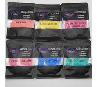 KJs Sizzling Scentz Scented Sizzlers for Burners - Set of six - 50g Pouch, Aromatic Granules for Oil Burner or Wax Warmer - Best Wax Melt Alternative for Room & Home Fragrance (Gently Fresh Bundle)