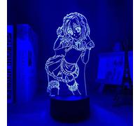 KJsdaADSA 3D Animation Illusion Night Lightdxd Koneko Toujou Led for Bedroom Decor Birthday Gift Anime Lamp Koneko Toujou High Schoo 16 Colors