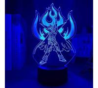 KJsdaADSA 3D Anime Illusion Night Light Gurren & Lagann Kamina Figure Light for Bedroom Decor Light Manga Birthday Gift Room LED Decoration