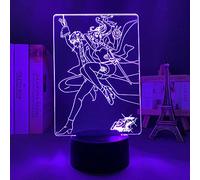 KJsdaADSA 3D Anime Lamp Night Light Illusion Light Nightlight Persona 5 Led Figure for Kids Bedroom Decoration Lighting Birthday Gift Room Decor