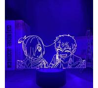 KJsdaADSA 3D Anime Lamp Night Light Led Toilet Bound Hanako Kun Mitsuba X Kou for Bedroom Decorative Birthday Gift Acrylic Led 16 Colors