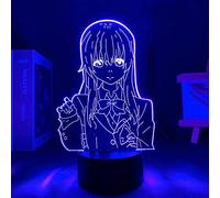 KJsdaADSA 3D Anime Night Light Anime A Silent Voice Shouko Nishimiya Figure Led Light for Room Decor Night Light Kid Bithday Gift Manga A Silent Voice 3D Lamp