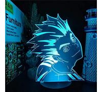 KJsdaADSA 3D Illusion Lamp Anime Haikyuu Bokuto Anime Lamp Night Lights 3D LED Color Changing Haikyuu Desk Lamp for Birthday Gift 16 Colors