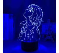 KJsdaADSA 3D Illusion Lamp Anime Tokyo Ghoul Juuzou Suzuya,7 Colours Changing with Remote and USB Powered Mood Lights Holiday Gifts
