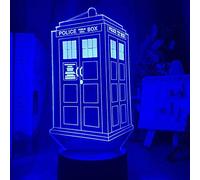 KJsdaADSA 3D Illusion Lamp Led Night Light Doctor Who Call Box Optical for Children Bedroom Decoration Table Lamp Birthday Christmas Gifts for Children 7 Colors