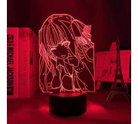 KJsdaADSA 3D Illusion Light Led Night Light The Quintessential Quintuplets Nino Nakano for Bedroom Decor Birthday Gift Anime Table Lamp Nino Nakano 16 Colors