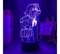 KJsdaADSA 3D LED Light Anime LED Light Anime Kill La Kill Ryuko for Children Bedroom Decor Night Light Brithday Gift Room Desk Acrylic 3D Lamp 7 Colors