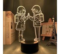 KJsdaADSA 3D Night Light Anime Merch Erased for Bedroom Decor Night Light Birthday Gift Child Birthday Gift Manga Erased Room Table Led Light Bedside-Remote Control