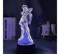 KJsdaADSA 3D Night Light Saint Seiya Knights Led Night Light for Kids Room Decoration USB Battery Powered Night Light Table Lamp Anime-16 Color