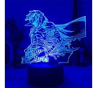 KJsdaADSA Anime 3D Lamp Gurren Lagann Simon Led Night Light for Bedroom Decor Night Lamp Tengen Toppa Gurren Lagann Birthday Gift Acrylic Led Light -Remote Control