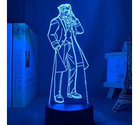 KJsdaADSA Anime Ace Lawyer Miles Edgeworth Bedroom Decoration Birthday Gift Led Night Light Night Lamp Miles Edgeworth Light 7 Colors
