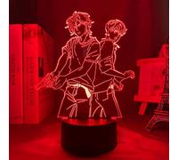 KJsdaADSA Anime Banana Fish Night Light 7 Color Change Led Kids Bedside Action Figure Fixtures 3D Visual Anime USB Desk Touch Base with Ir Control Lamp Boys Child Toy Gift