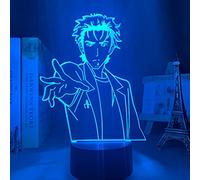 KJsdaADSA Anime Steins Gate Rintarou Okabe Led Night Light for Bedroom Decor Night Lamp Rintarou Okabe Gift Lamp, 16 Colors