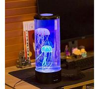 KJsdaADSA Artificial Jellyfish Tank Night Light Aquarium LED Table Desk Bedside Lamp Kids Gift Home Room Decor with 6 Colors-L