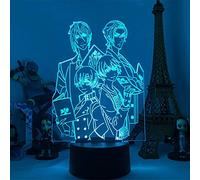 KJsdaADSA Black Butler Sebastian·Michaelis Ciel Phantomhive Anime 3D Night Light with Remote Control 16 Colors LED Desk lamp Touch Light Gift