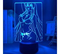 KJsdaADSA Led Night Light Akame Ga Kill Esdeath 3D Lamp Anime for Room Decoration Night Light Kid Child Birthday Gift Akame Ga Kill Esdese Light 16 Colors