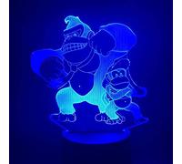 KJsdaADSA Led Night Light Donkey Kong 3D Lamp Touch Sensor Sleeping Night Light for Children Color Changing Indoor Kids Game Night Lights 7 Colors