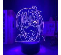 KJsdaADSA Love Chunibyo Other Delusions Rikka Takanashi LED Night Light for Bedroom Decoration Birthday Gift Anime 3D Rikka Takanashi Lamp -16 Colors