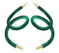 KJSHXYG Velvet Barrier Rope,Rope Queue Barrier Belt, Rope Barriers with Hook, Soft Velvet Queue Rope/Posts Stanchions Hanging Lines for Church Movie Theater Crowd Control, Flexible Foam Core Ropes