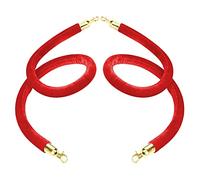 KJSHXYG Velvet Barrier Rope,Rope Queue Barrier Belt, Rope Barriers with Hook, Soft Velvet Queue Rope/Posts Stanchions Hanging Lines for Church Movie Theater Crowd Control, Flexible Foam Core Ropes