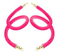 KJSHXYG Velvet Barrier Rope,Rope Queue Barrier Belt, Rope Barriers with Hook, Soft Velvet Queue Rope/Posts Stanchions Hanging Lines for Church Movie Theater Crowd Control, Flexible Foam Core Ropes