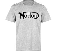 KJTEDZSXD T-Shirt Marked Norton, Vintage English, Motorcycle Biker(Large)