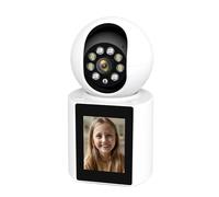 KJUEQ 1080P Camera 4MP 2.4 Inch Screen Smart Home Security Camera Twao Way Audio Video Calling PTZ IP Camera(2MP NO SD Card)