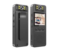 KJUEQ 1080P HD Mini Camera With LED Screen Small Camcorder Motion Detect Loop Recording Camcorders For Office Home Support DV(128GB)