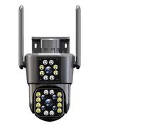 KJUEQ 12MP 6K HD IP Camera Three Screens PTZ Camera Outdoor Ai Tracking 4K CCTV Video Surveillance Cam Smart Security Protection(8MP 4K Camera)