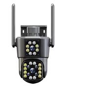 KJUEQ 12MP 6K HD IP Camera Three Screens PTZ Camera Outdoor Ai Tracking 4K CCTV Video Surveillance Cam Smart Security Protection(8MP 4K Add 32G SD)