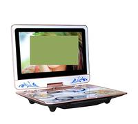 KJUEQ 13 Inch Portable Games 3D HD Big Screen DVD EVD Player Mobile Theater Machine Video Singing With TV Card MP3 Speaker Game Music