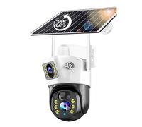 KJUEQ 4G Sim Camera Solar 8MP 4K Outdoor Low Powered Video Cam Night Vision Two Way Audio PIR CCTV IP Camara With Solar Panel(4MP 4G Camera)