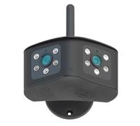 KJUEQ 4K 8MP Dual Lens Camera Outdoor 180° Ultra Wide View Angle Human Detection Home Security Surveillance Panoramic CCTV IP Cam(4K Add128G Card)