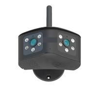 KJUEQ 4K 8MP Outdoor 180° Ultra Wide View Angle Panoramic Camera Dual Lens IP Camera AI Human Detection 4MP CCTV Security Camera(4K Add128G Card)