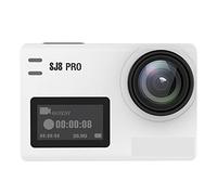 KJUEQ 4K Action Camera 4K Ultra HD Underwater Camera 30fps/60fps HD Remote Control Helmet Waterproof FPV Sports DV(Full set,SJ8 Pro White)