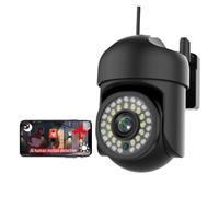KJUEQ 5MP 5G Outdoor PTZ Camera HD Infrared Night Vision AI Human Automatic Tracking Security Monitoring 2.4 Camera(3MP WiFi 64G Card)
