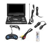 KJUEQ 7.8 Inch 16:9 Widescreen 270° Rotatable LCD Screen Home Car TV DVD Player Portable VCD MP3 Viewer With Game Function