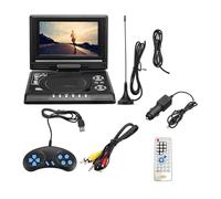 KJUEQ 7.8 Inch Portable HD TV Home Car DVD Player VCD CD MP3 DVD Player USB Cards RCA TV Cable Game 16:9 Rotate LCD Screen