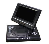 KJUEQ 7.8 Inch TV Home Car DVD Player Portable HD VCD CD MP3 HD DVD Player USB RCA Portable Cable Game 16:9 Rotate LCD