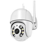 KJUEQ 8MP 4K PTZ IP Camera Cloud 1080P 4X Digital Zoom CCTV Security Camera Outdoor AI Human Detect Auto Tracking Wireless Camera(4MP Add 32G SD Card)
