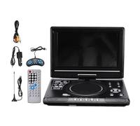 KJUEQ 9.8 Inch Portable Home Car DVD Player VCD CD Game TV Player USB Radio Adapter Support FM Radio