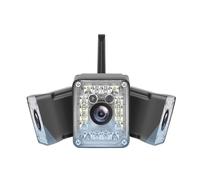KJUEQ 9MP 5K PTZ Camera Three Lens With Dual Screen Ai Human Detect Auto Tracking Wireless Outdoor CCTV Surveillance Cameras(9MP Camera Add 32G)