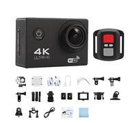 KJUEQ Action Camera Ultra HD 4K/30fps 2.0-inch 170D Underwater Waterproof Helmet Video Recording Cameras Sport Cam(Nero)