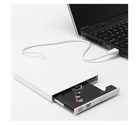 KJUEQ DVD ROM External Optical Drive USB 2.0 CD/DVD-ROM CD-RW Player Burner Slim Reader Recorder Portable For Laptop Computer(Nero)