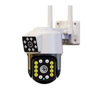 KJUEQ HD IP Camera 5MP Dual Lens IP66 Outdoor Waterproof Auto Tracking Two Way Audio Color Night Vision PTZ Camera(3MP Camera Only)