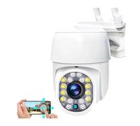 KJUEQ HD IP Camera 5MP Outdoor Video Camera Human Detection Security Camera System Two Way Surveillance Cameras(2MP Add 128G Card)