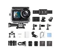 KJUEQ HD Underwater Action Camera 30FPS 20MP 4K Sports Camera Waterproof Cam Touch Screen Vlog Camera EIS 2.0 Remote Control